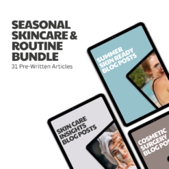 Seasonal Skincare & Routine Bundle – 31 Pre-Written Articles